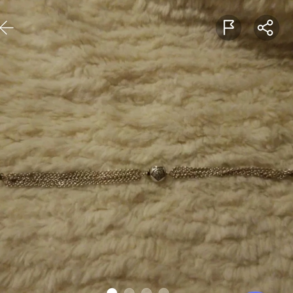 Pandora chain braclet with charm